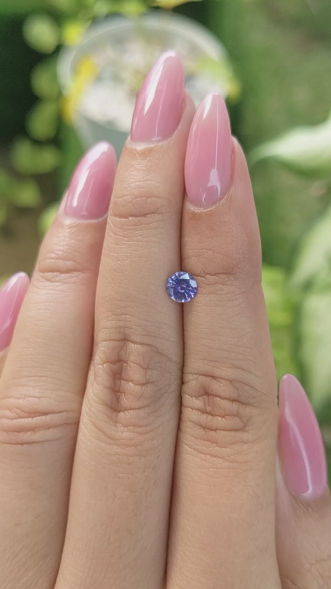 0.53 Ct. Blue Sapphire from Ceylon (Sri Lanka) Size Video