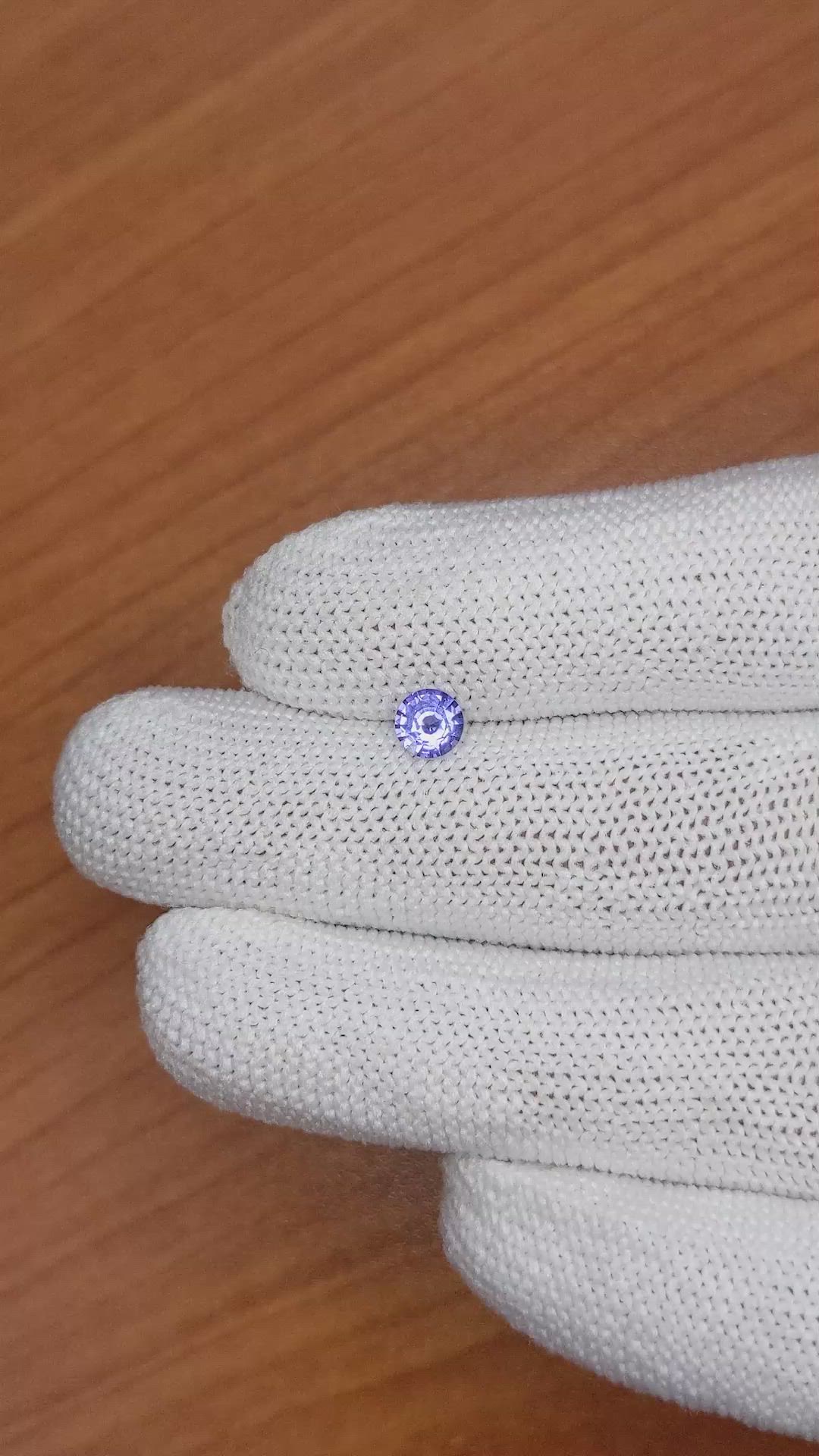 0.53 Ct. Blue Sapphire from Ceylon (Sri Lanka) Size Video