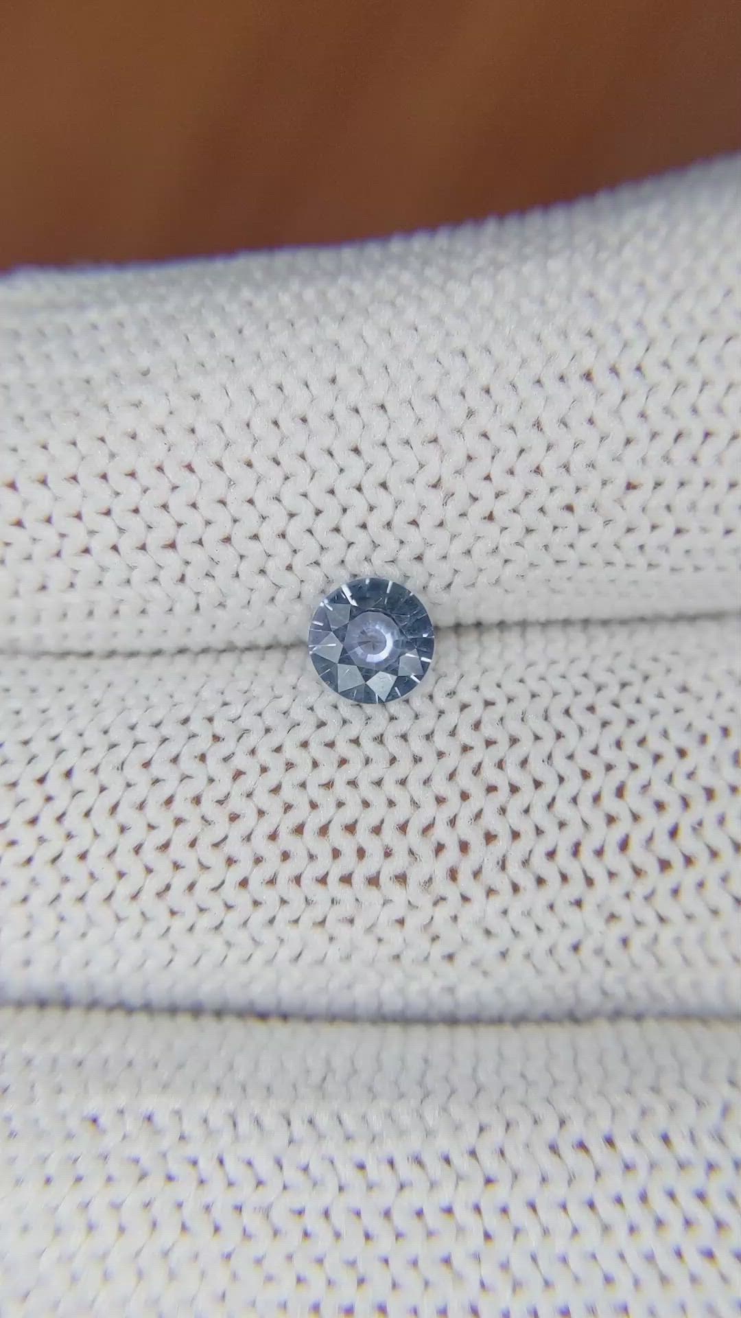 0.48 Ct. Blue Sapphire from Ceylon (Sri Lanka) Size Video