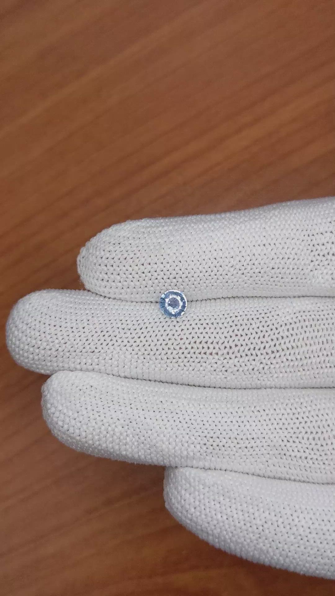 0.48 Ct. Blue Sapphire from Ceylon (Sri Lanka) Size Video