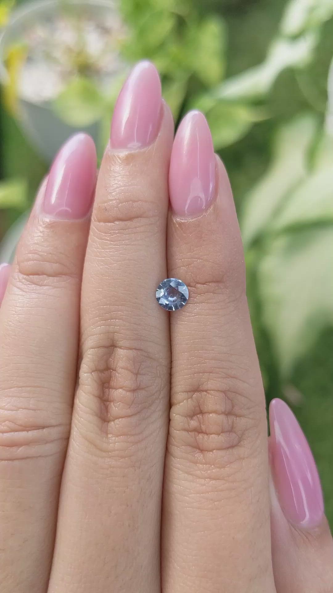 0.48 Ct. Blue Sapphire from Ceylon (Sri Lanka) Size Video