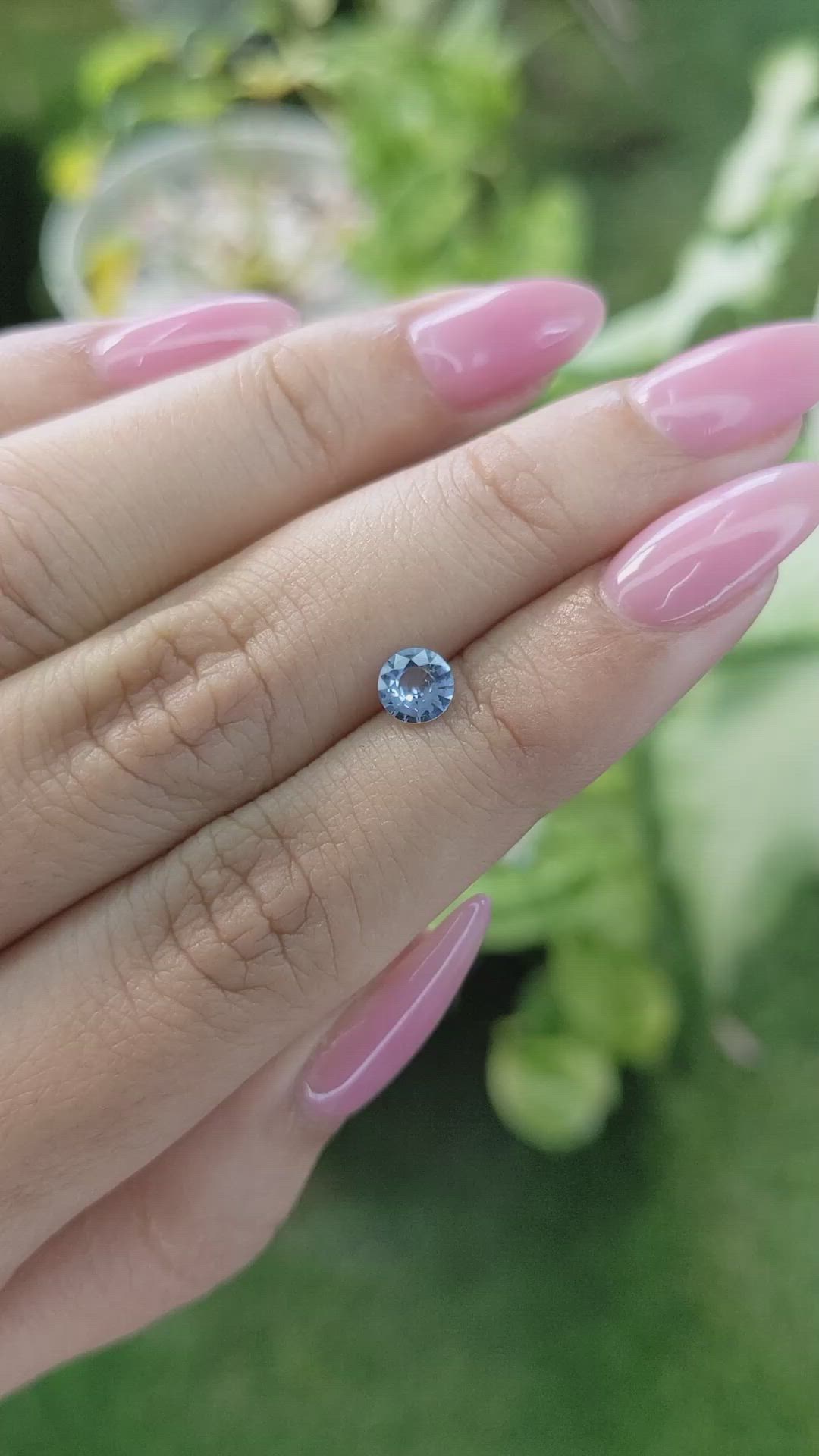 0.48 Ct. Blue Sapphire from Ceylon (Sri Lanka) Size Video
