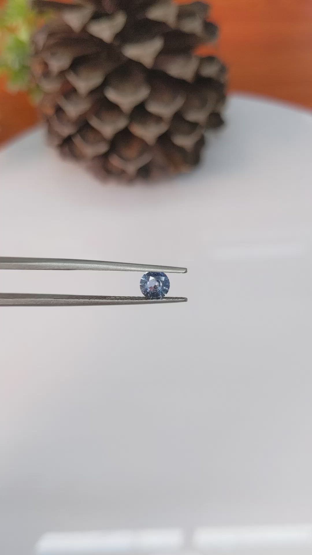 0.48 Ct. Blue Sapphire from Ceylon (Sri Lanka) Size Video