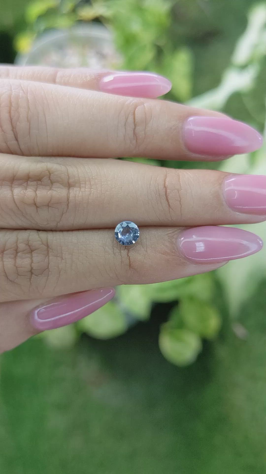 0.48 Ct. Blue Sapphire from Ceylon (Sri Lanka) Size Video