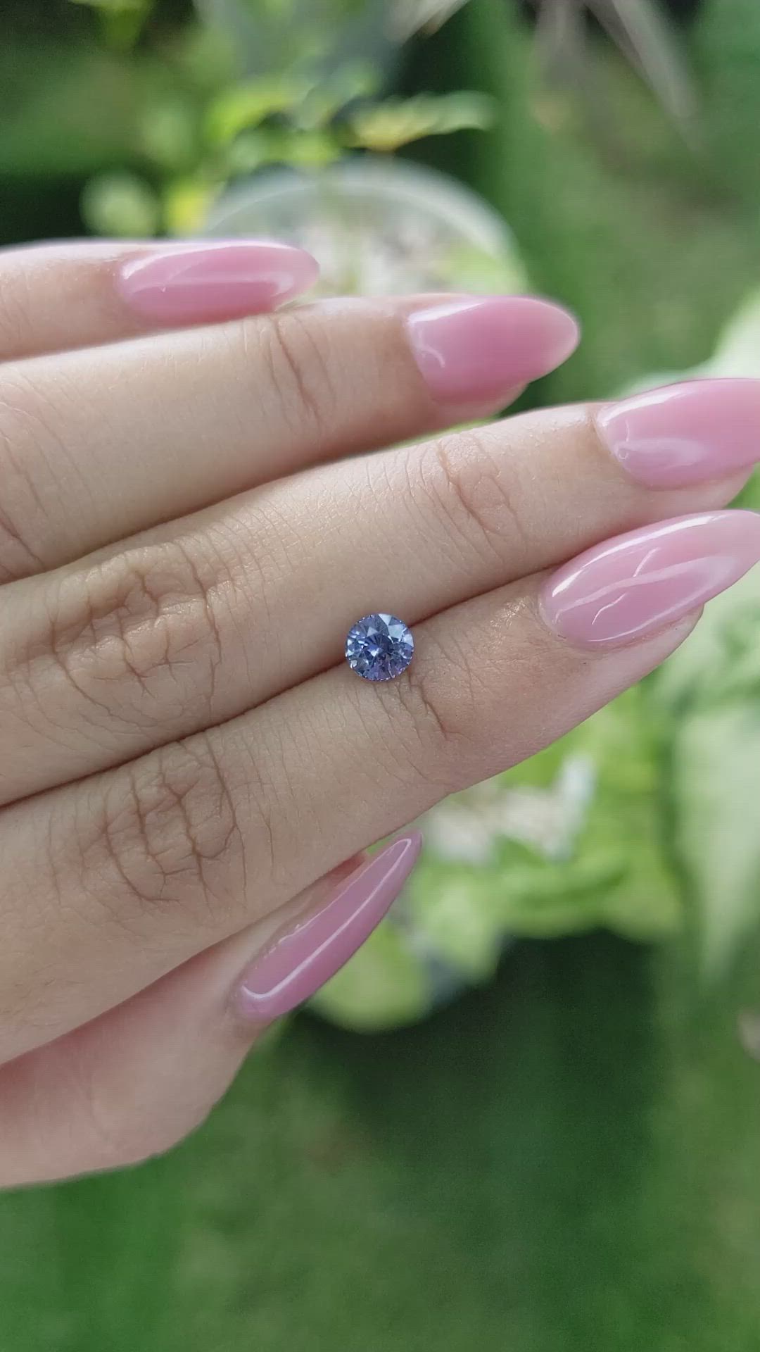 0.77 Ct. Blue Sapphire from Ceylon (Sri Lanka) Size Video