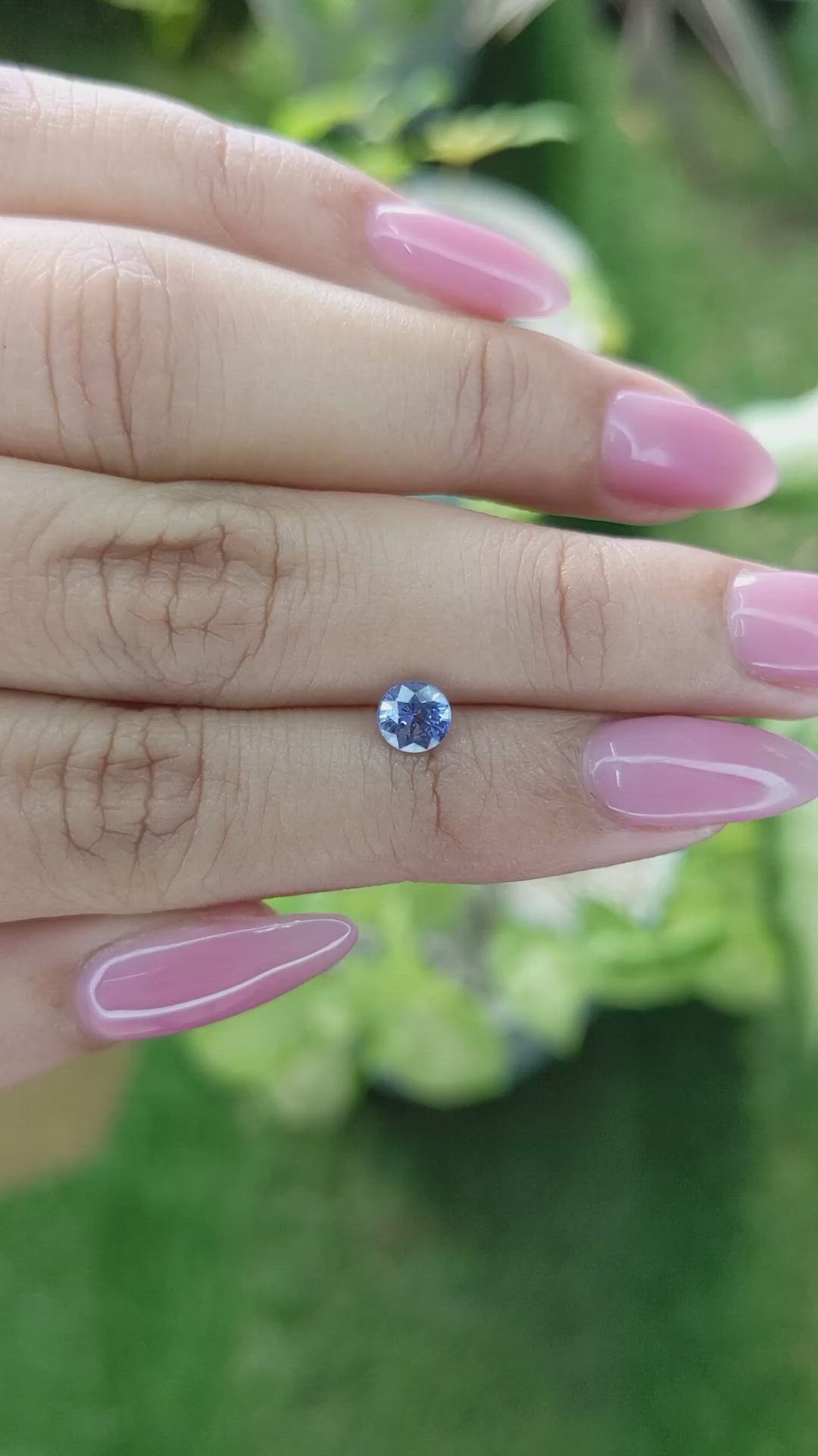 0.77 Ct. Blue Sapphire from Ceylon (Sri Lanka) Size Video
