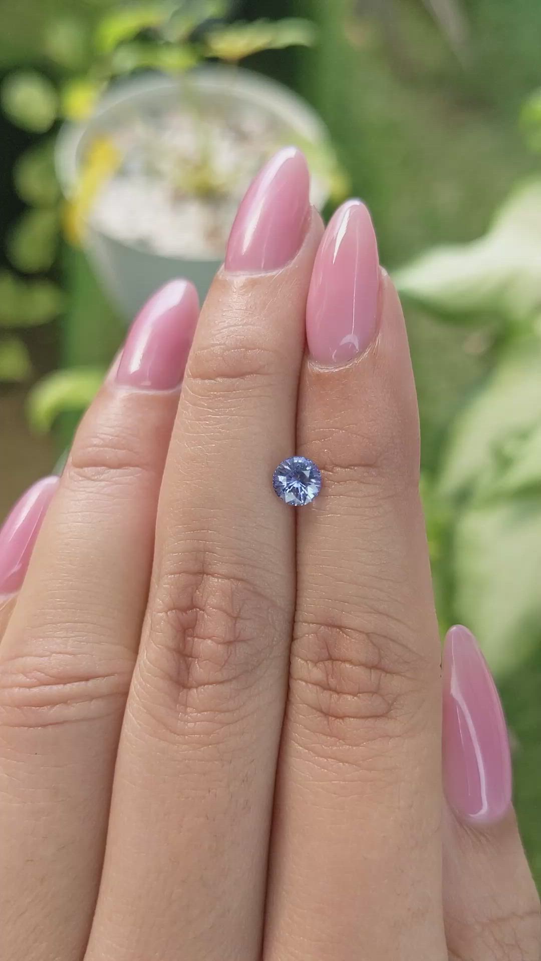 0.77 Ct. Blue Sapphire from Ceylon (Sri Lanka) Size Video