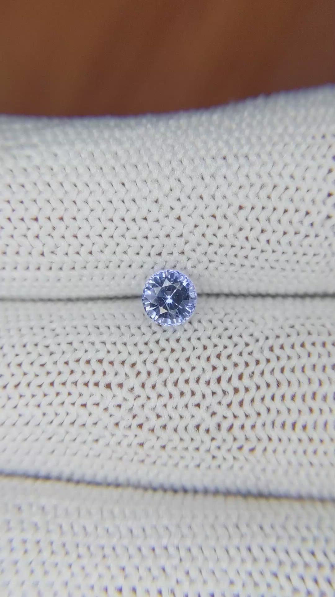 0.77 Ct. Blue Sapphire from Ceylon (Sri Lanka) Size Video