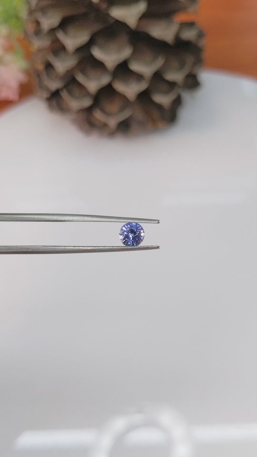 0.77 Ct. Blue Sapphire from Ceylon (Sri Lanka) Size Video