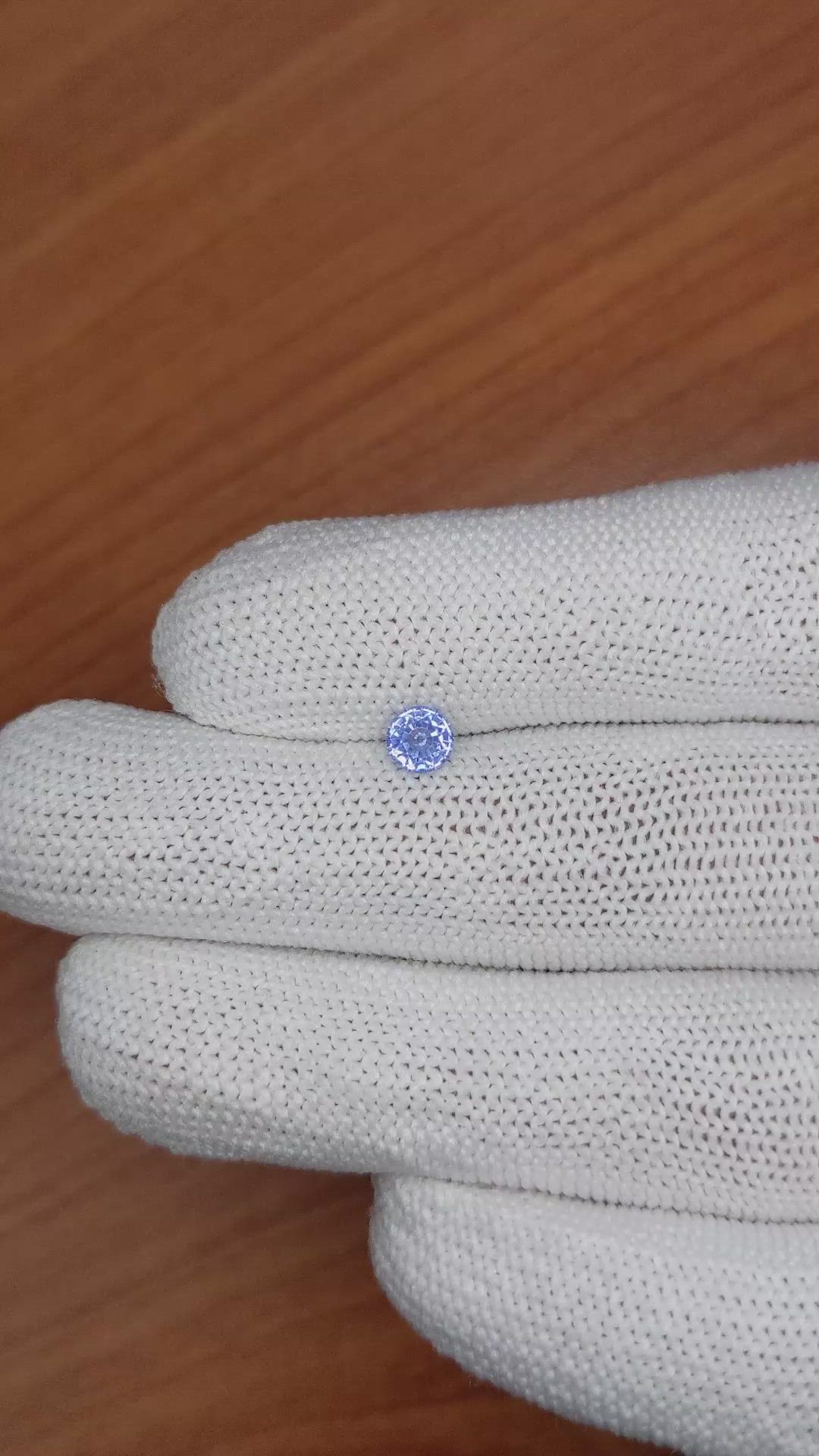 0.50 Ct. Blue Sapphire from Ceylon (Sri Lanka) Size Video