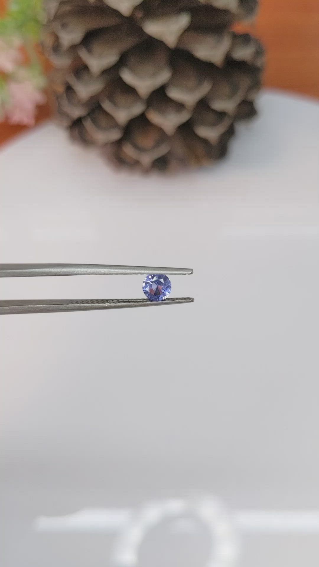 0.50 Ct. Blue Sapphire from Ceylon (Sri Lanka) Size Video
