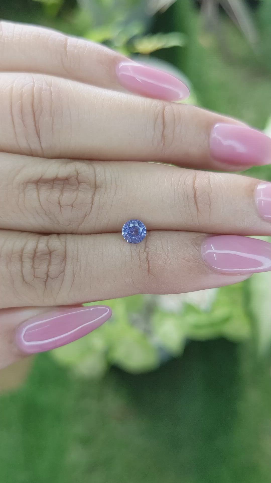 0.50 Ct. Blue Sapphire from Ceylon (Sri Lanka) Size Video