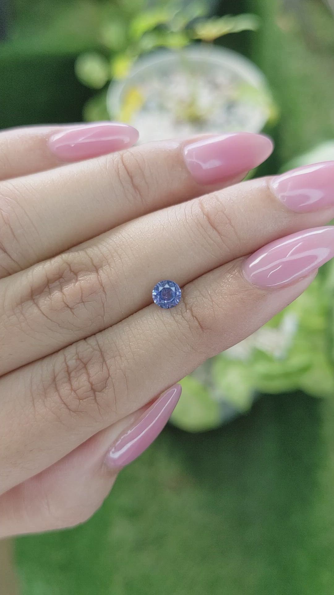 0.50 Ct. Blue Sapphire from Ceylon (Sri Lanka) Size Video