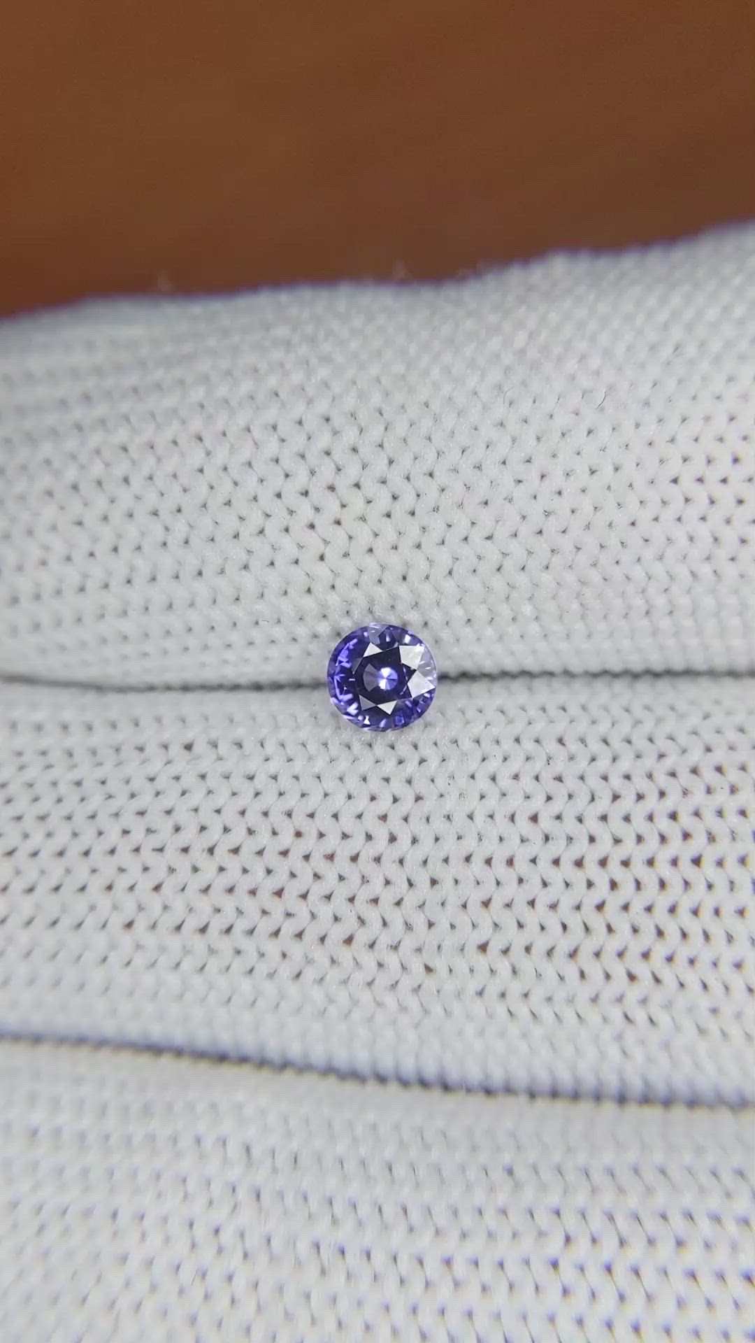 0.49 Ct. Color Change Sapphire from Ceylon (Sri Lanka) Size Video