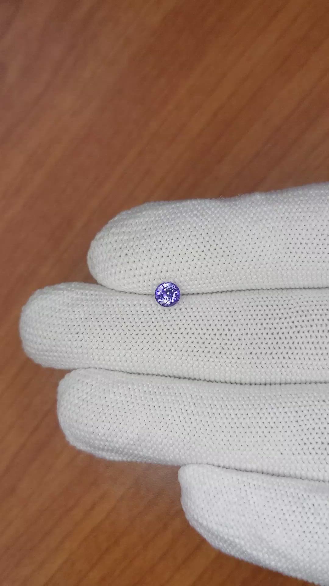 0.49 Ct. Color Change Sapphire from Ceylon (Sri Lanka) Size Video