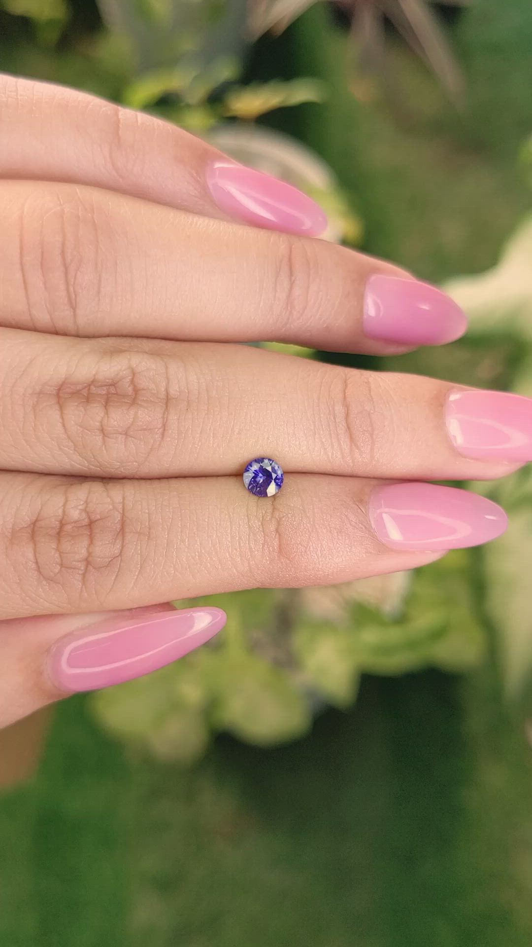 0.49 Ct. Color Change Sapphire from Ceylon (Sri Lanka) Size Video