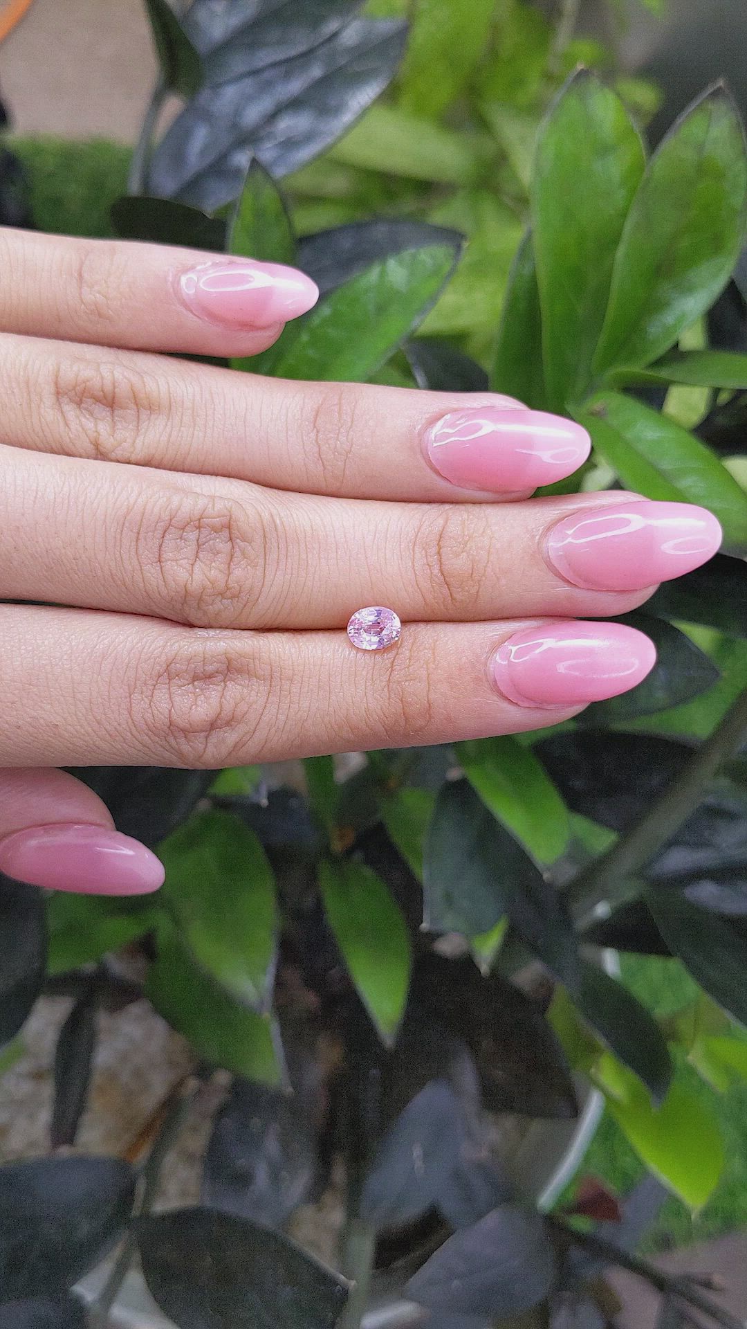 1.05 Ct. Pink Sapphire from Ceylon (Sri Lanka) Size Video