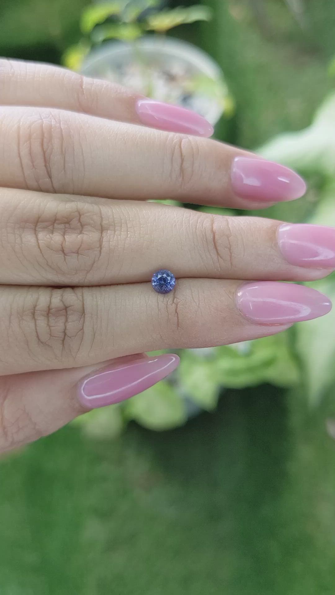 0.54 Ct. Blue Sapphire from Ceylon (Sri Lanka) Size Video