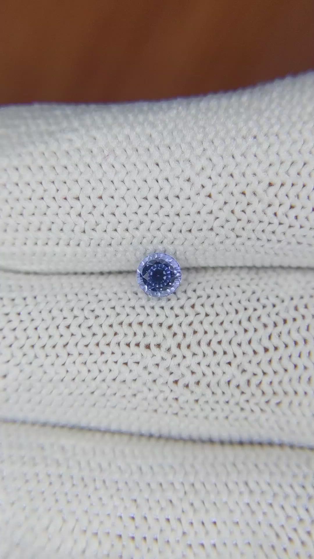 0.54 Ct. Blue Sapphire from Ceylon (Sri Lanka) Size Video