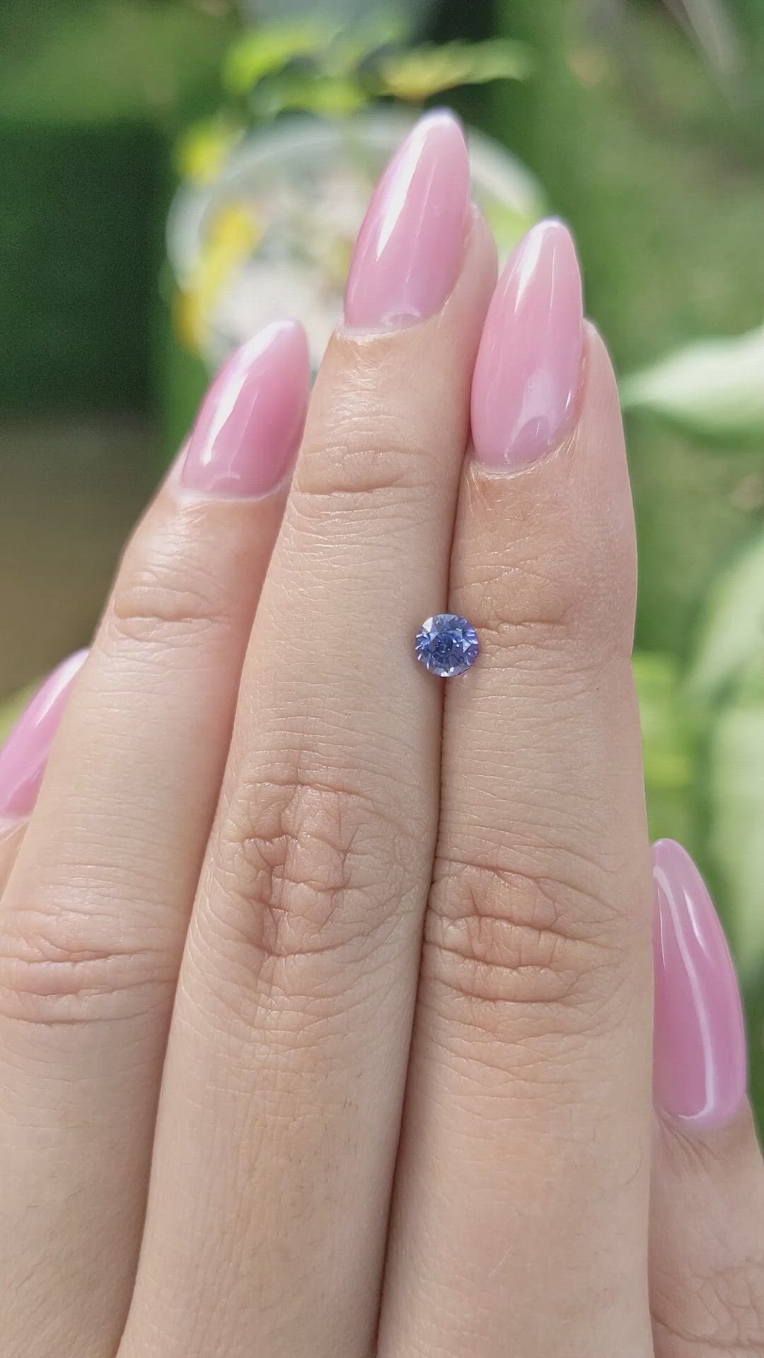 0.54 Ct. Blue Sapphire from Ceylon (Sri Lanka) Size Video