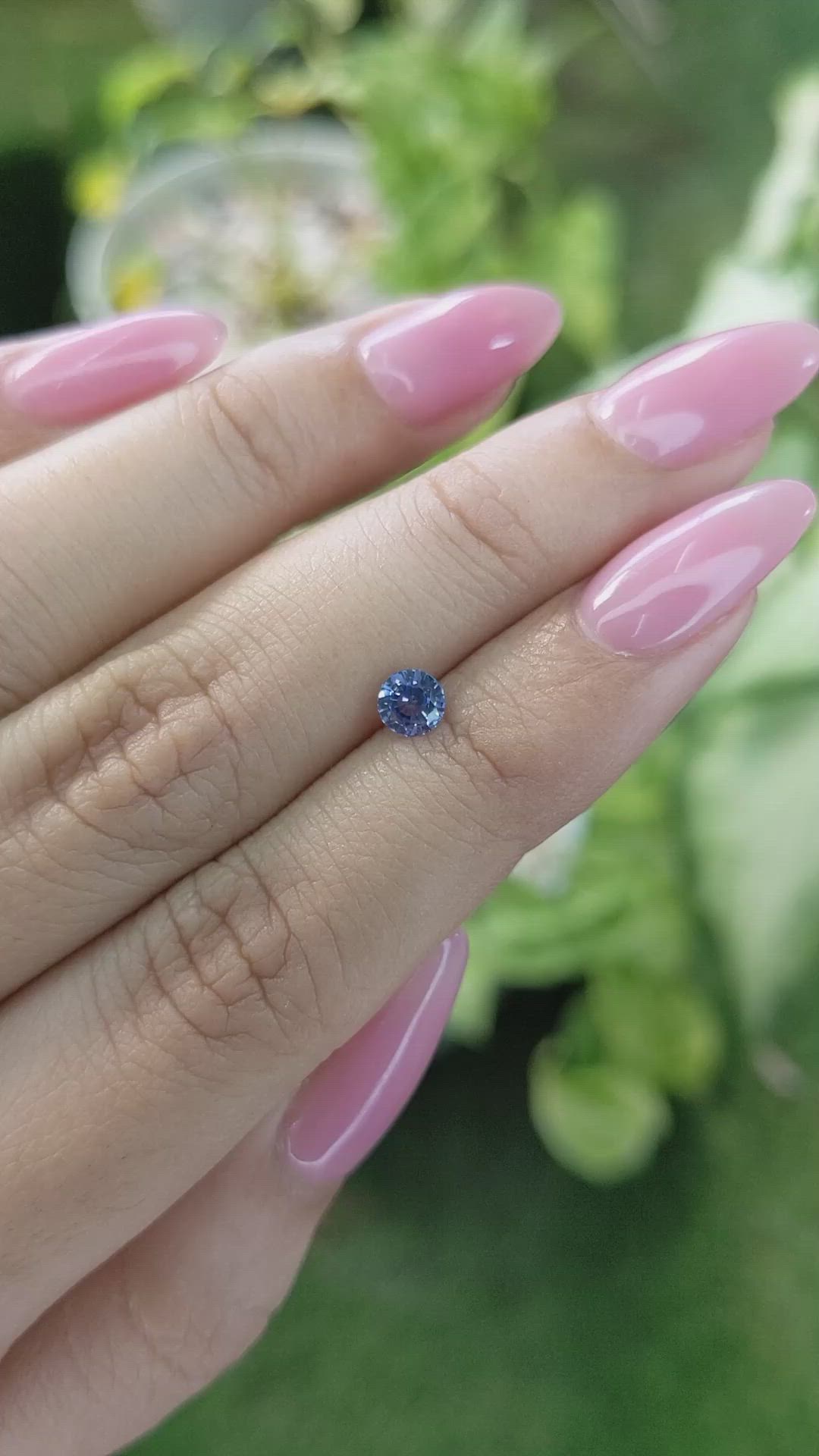 0.51 Ct. Blue Sapphire from Ceylon (Sri Lanka) Size Video