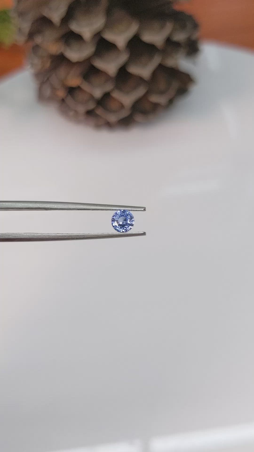 0.51 Ct. Blue Sapphire from Ceylon (Sri Lanka) Size Video