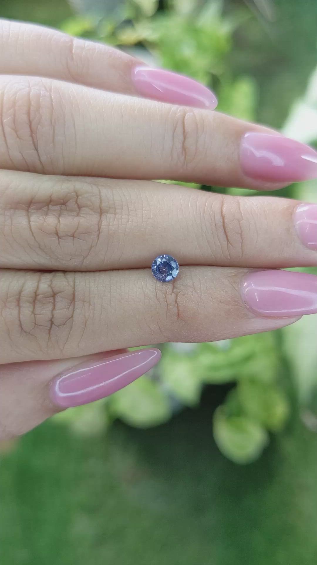 0.51 Ct. Blue Sapphire from Ceylon (Sri Lanka) Size Video