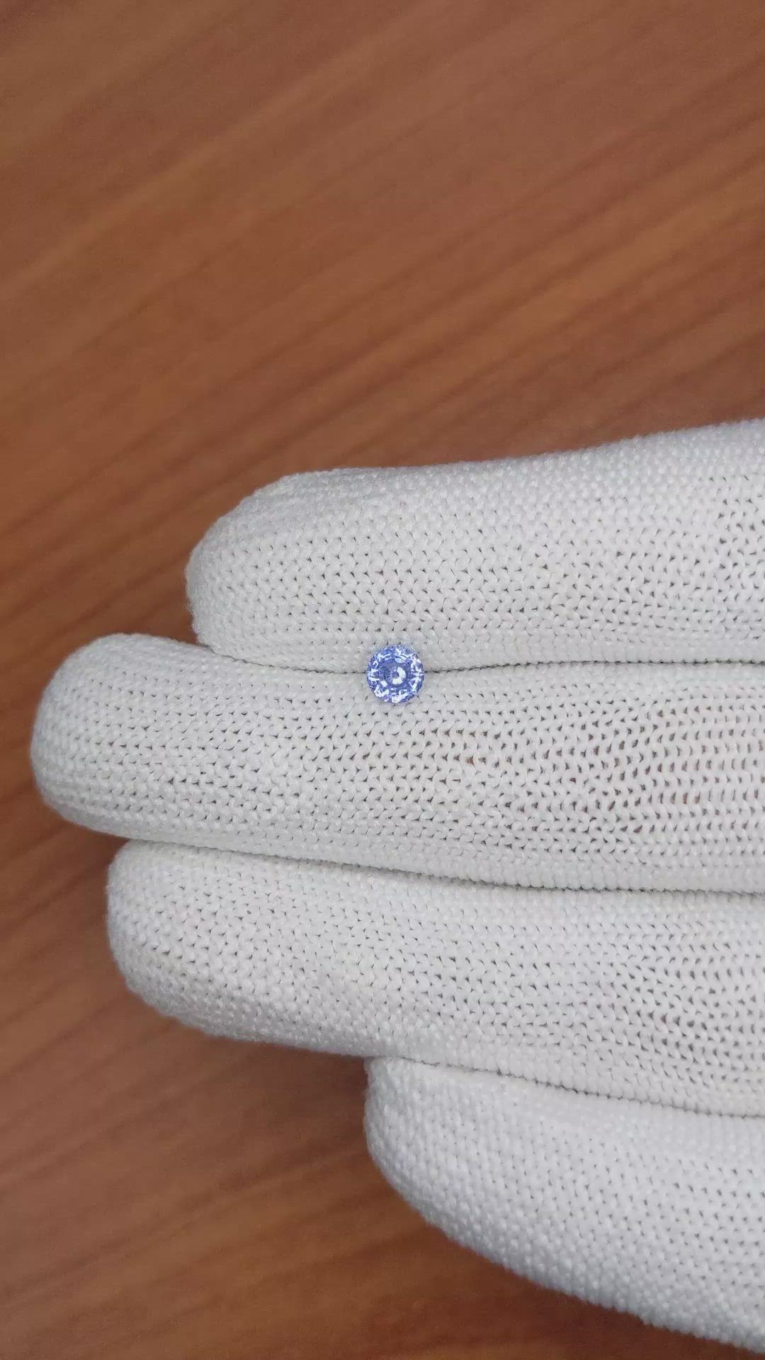 0.51 Ct. Blue Sapphire from Ceylon (Sri Lanka) Size Video