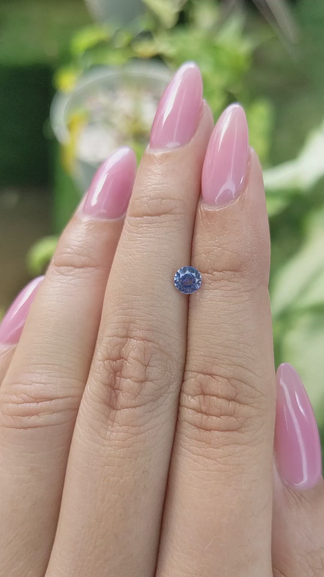 0.51 Ct. Blue Sapphire from Ceylon (Sri Lanka) Size Video