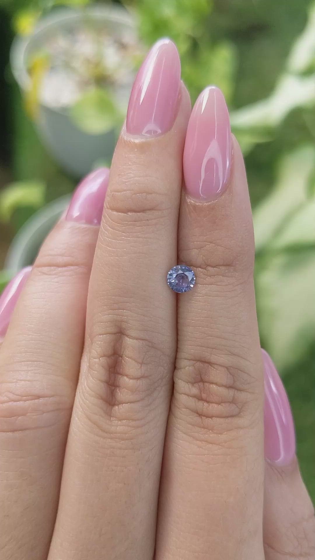 0.49 Ct. Blue Sapphire from Ceylon (Sri Lanka) Size Video