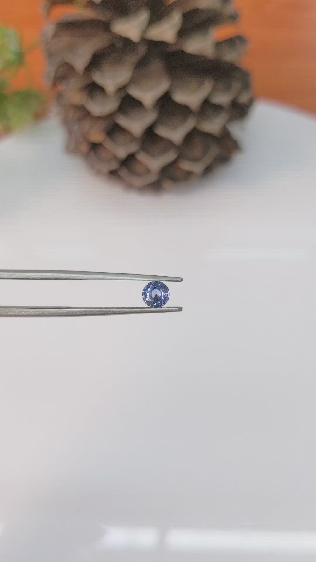0.49 Ct. Blue Sapphire from Ceylon (Sri Lanka) Size Video