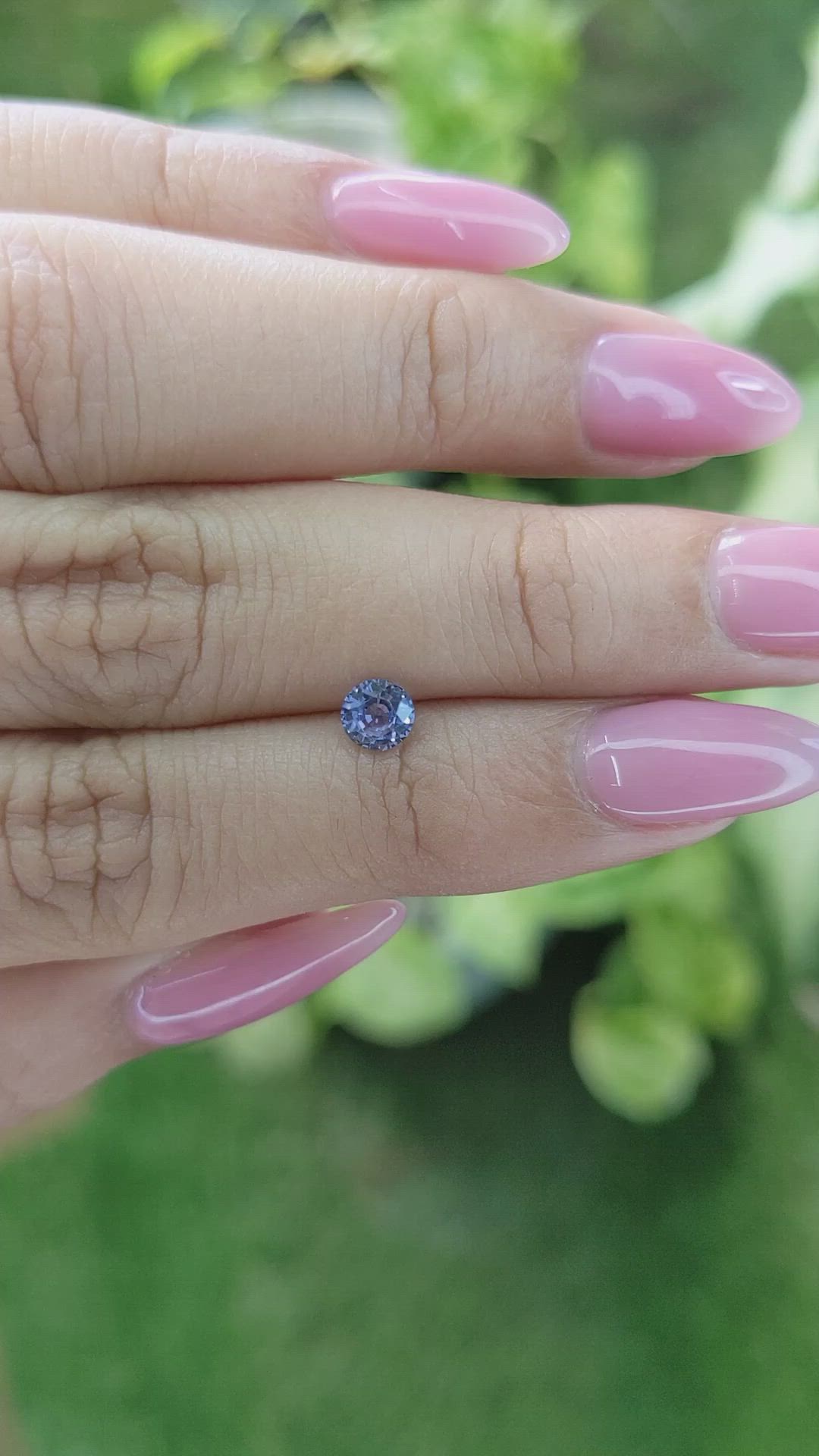 0.49 Ct. Blue Sapphire from Ceylon (Sri Lanka) Size Video