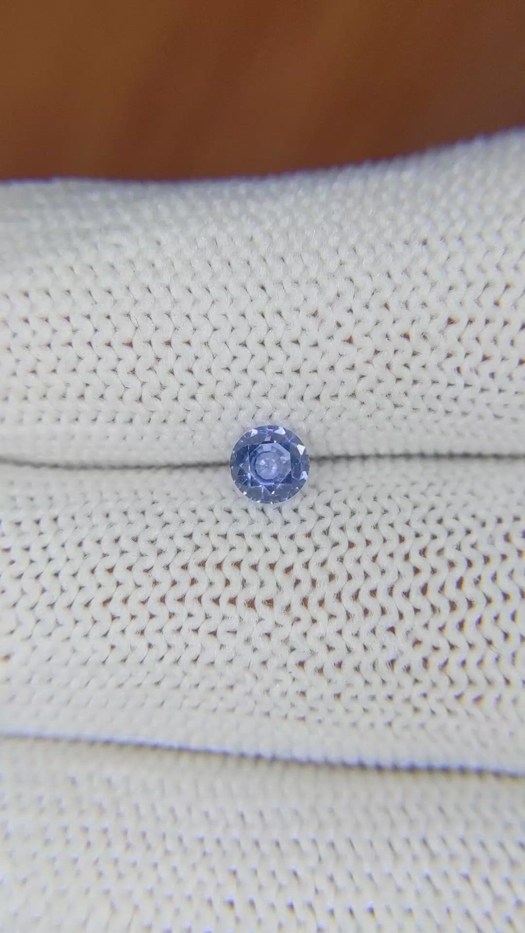 0.49 Ct. Blue Sapphire from Ceylon (Sri Lanka) Size Video