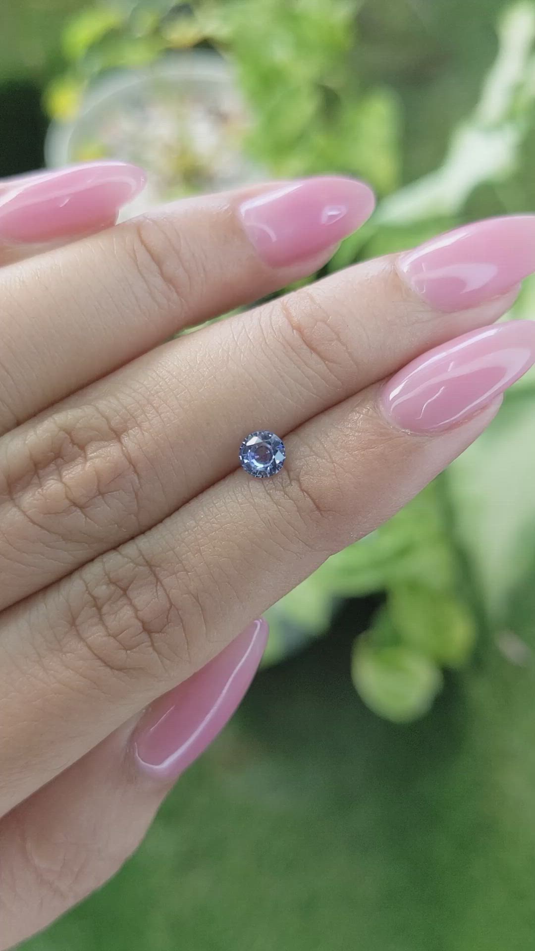 0.49 Ct. Blue Sapphire from Ceylon (Sri Lanka) Size Video