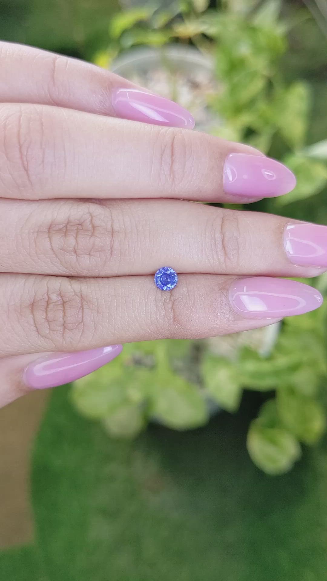 0.45 Ct. Blue Sapphire from Ceylon (Sri Lanka) Size Video