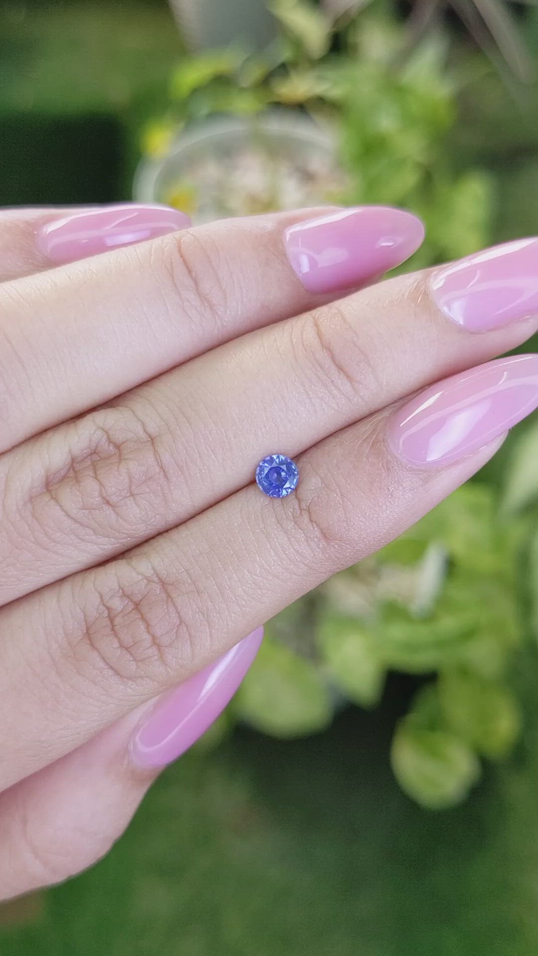 0.45 Ct. Blue Sapphire from Ceylon (Sri Lanka) Size Video