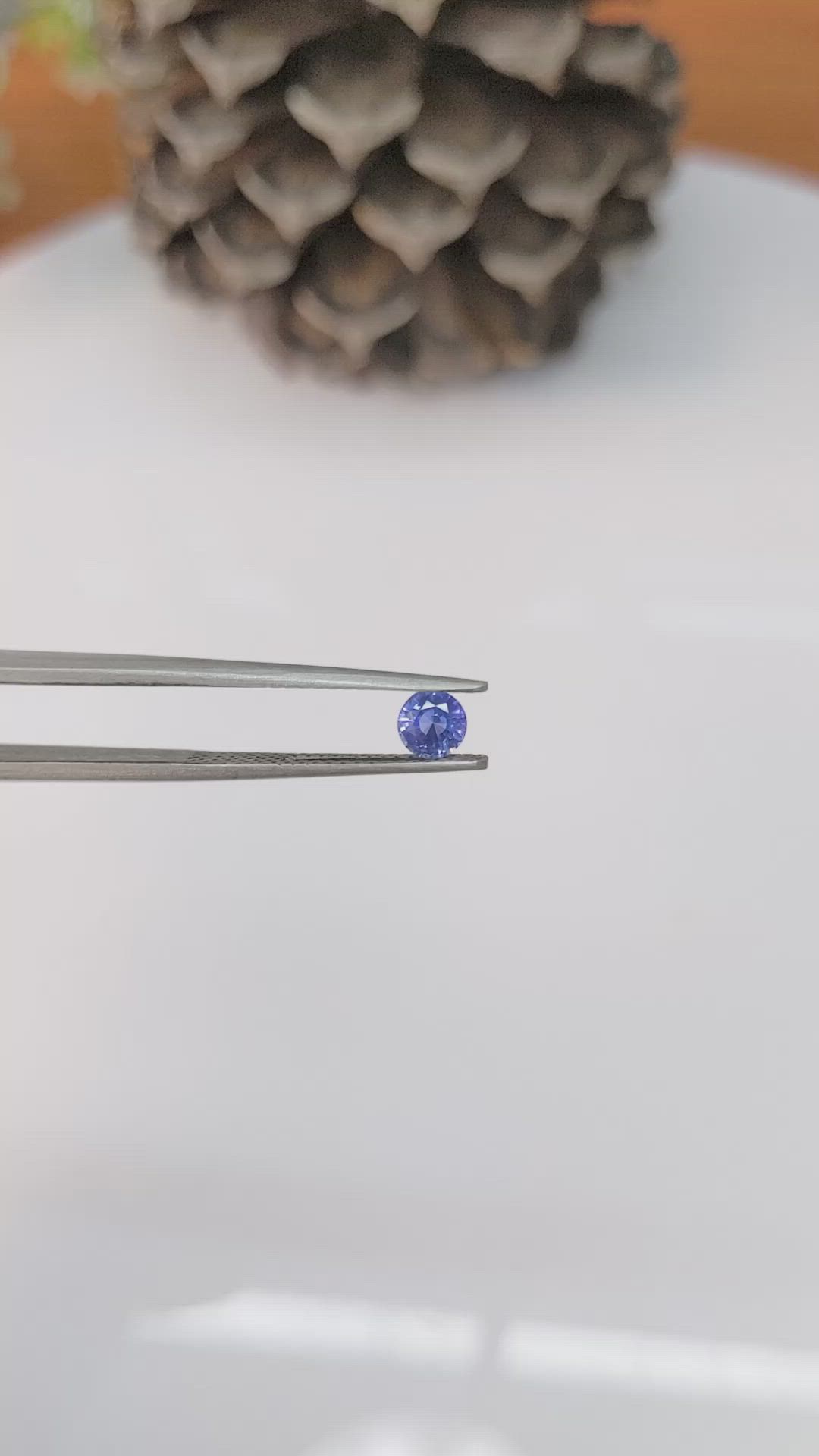0.45 Ct. Blue Sapphire from Ceylon (Sri Lanka) Size Video
