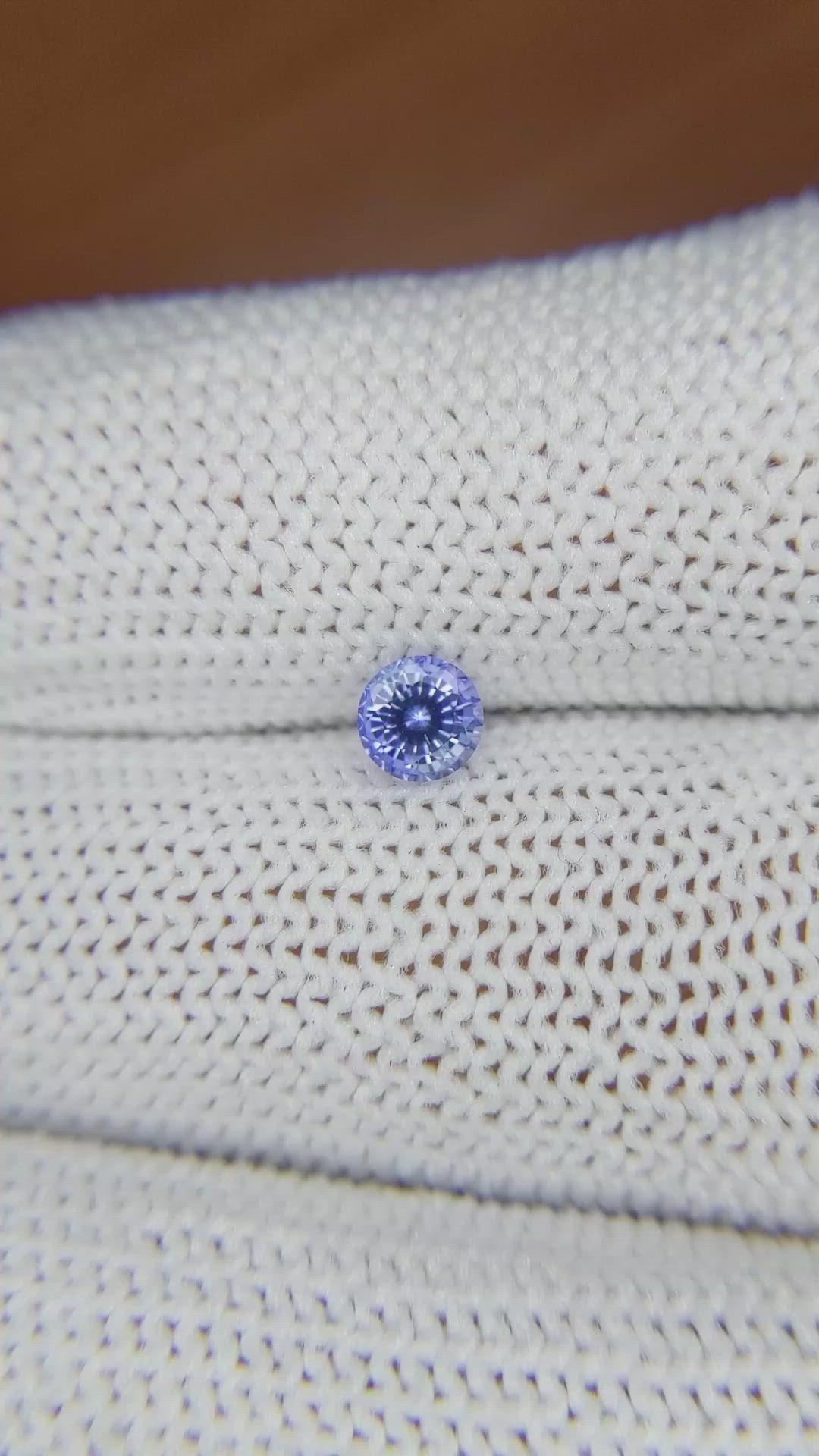 0.51 Ct. Blue Sapphire from Ceylon (Sri Lanka) Size Video