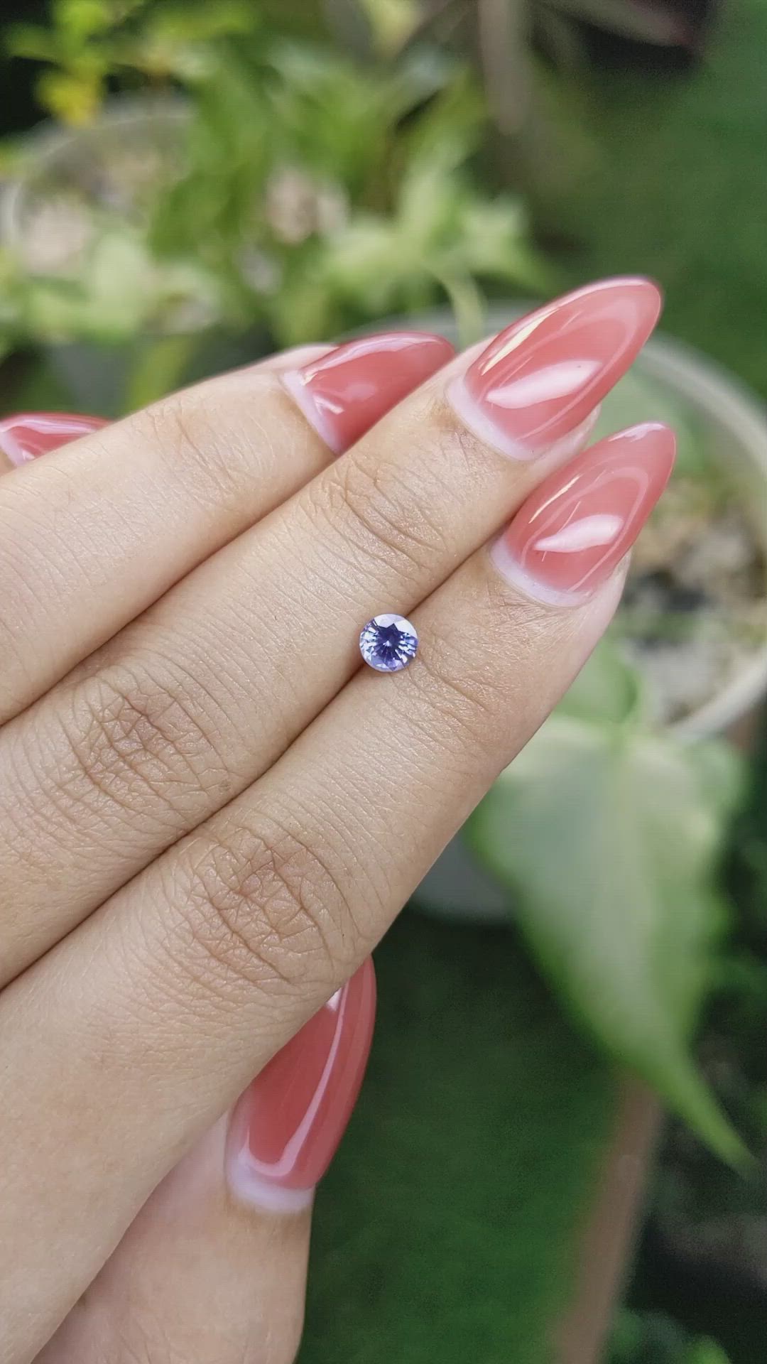 0.51 Ct. Blue Sapphire from Ceylon (Sri Lanka) Size Video