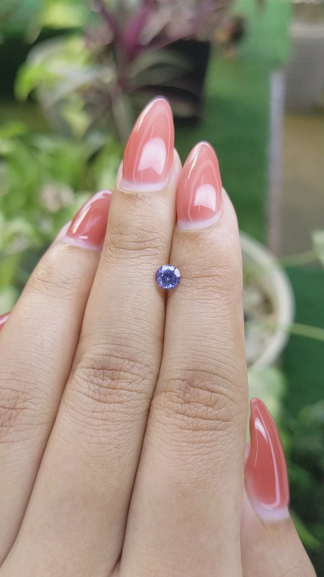 0.51 Ct. Blue Sapphire from Ceylon (Sri Lanka) Size Video