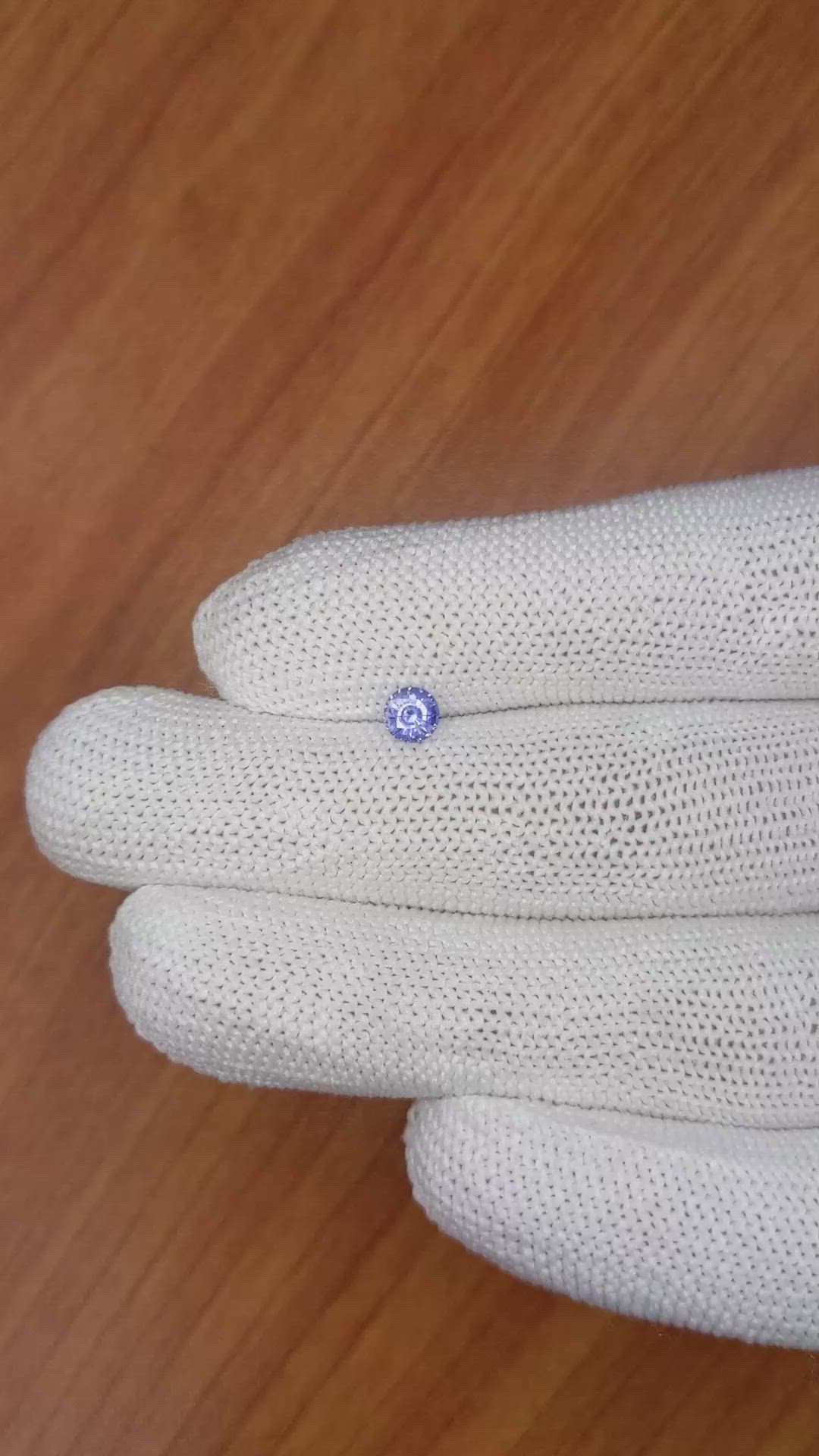 0.51 Ct. Blue Sapphire from Ceylon (Sri Lanka) Size Video