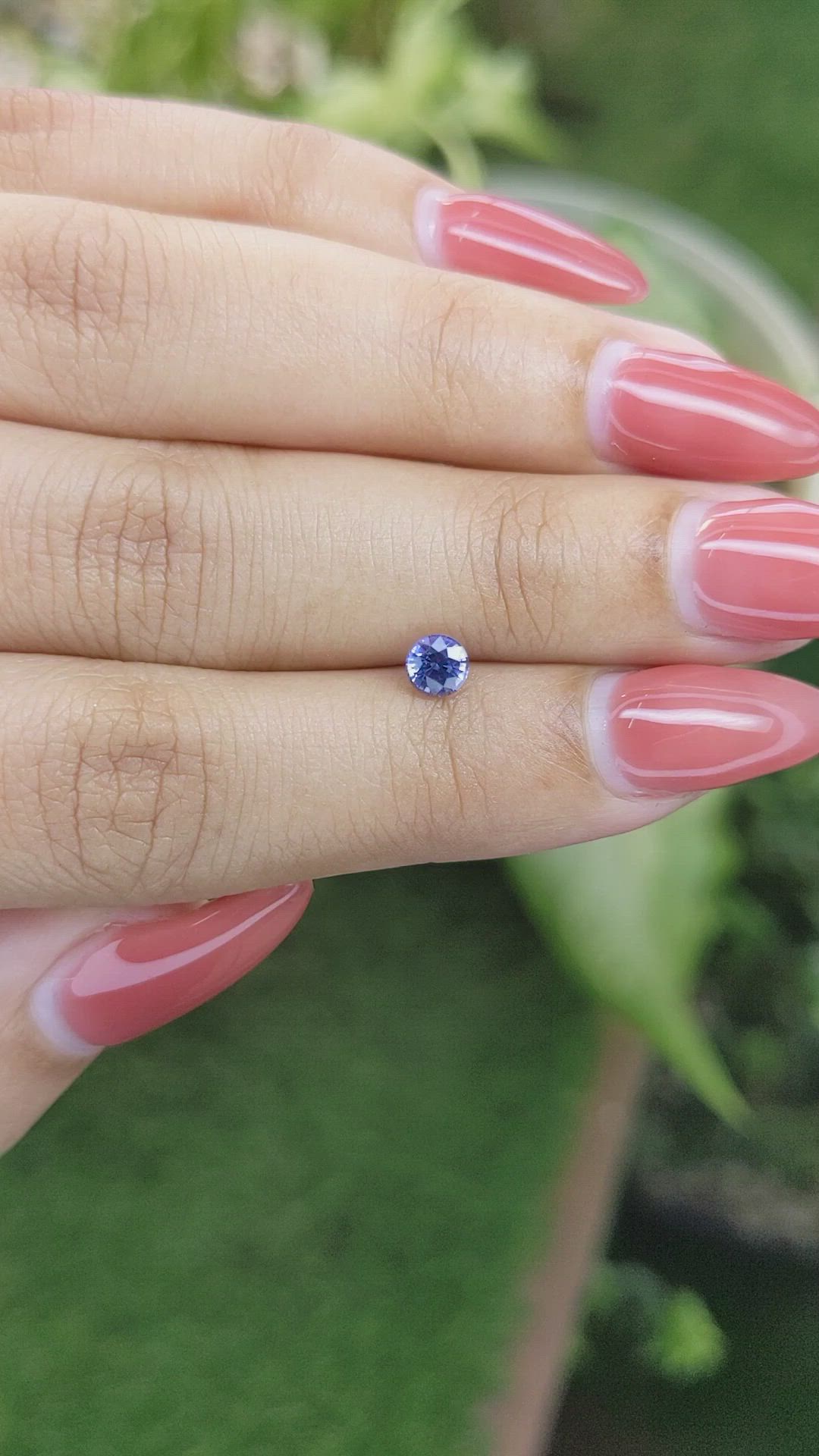 0.51 Ct. Blue Sapphire from Ceylon (Sri Lanka) Size Video