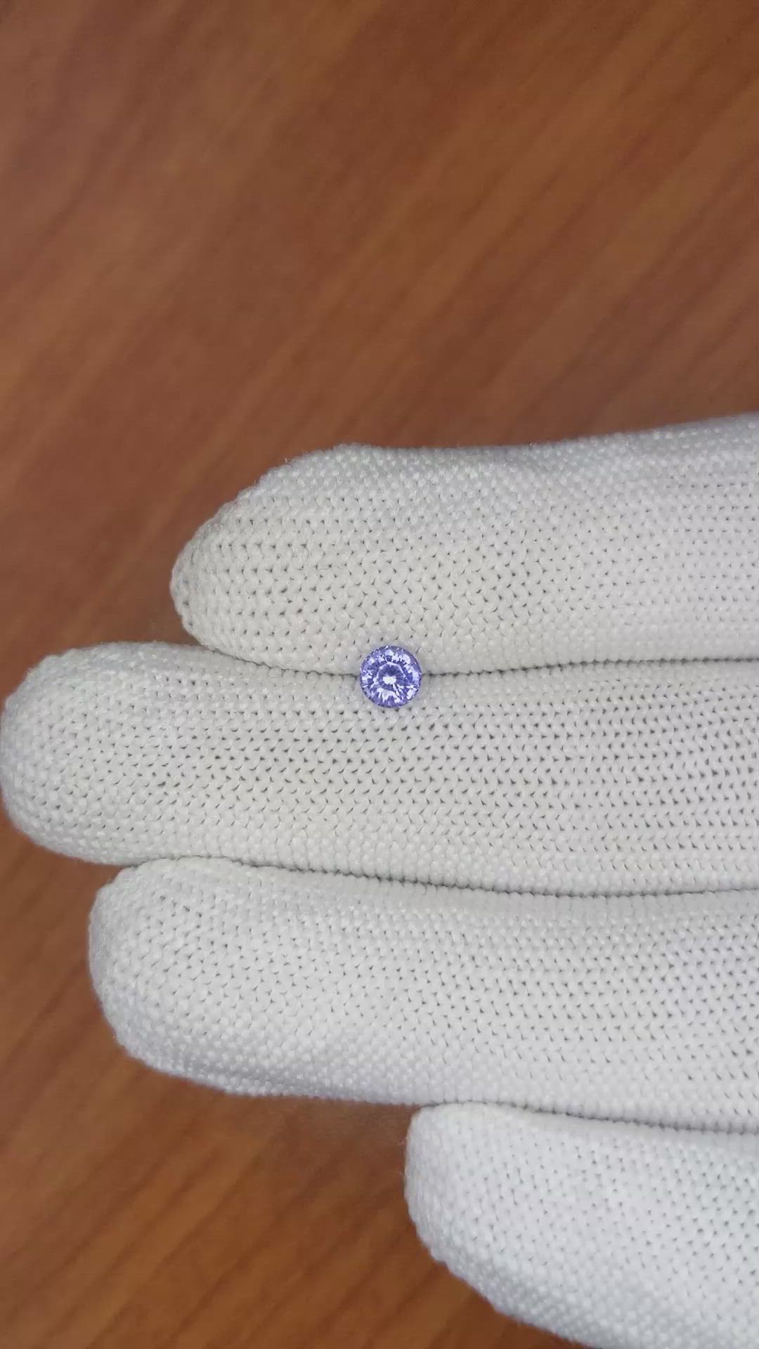 0.51 Ct. Blue Sapphire from Ceylon (Sri Lanka) Size Video