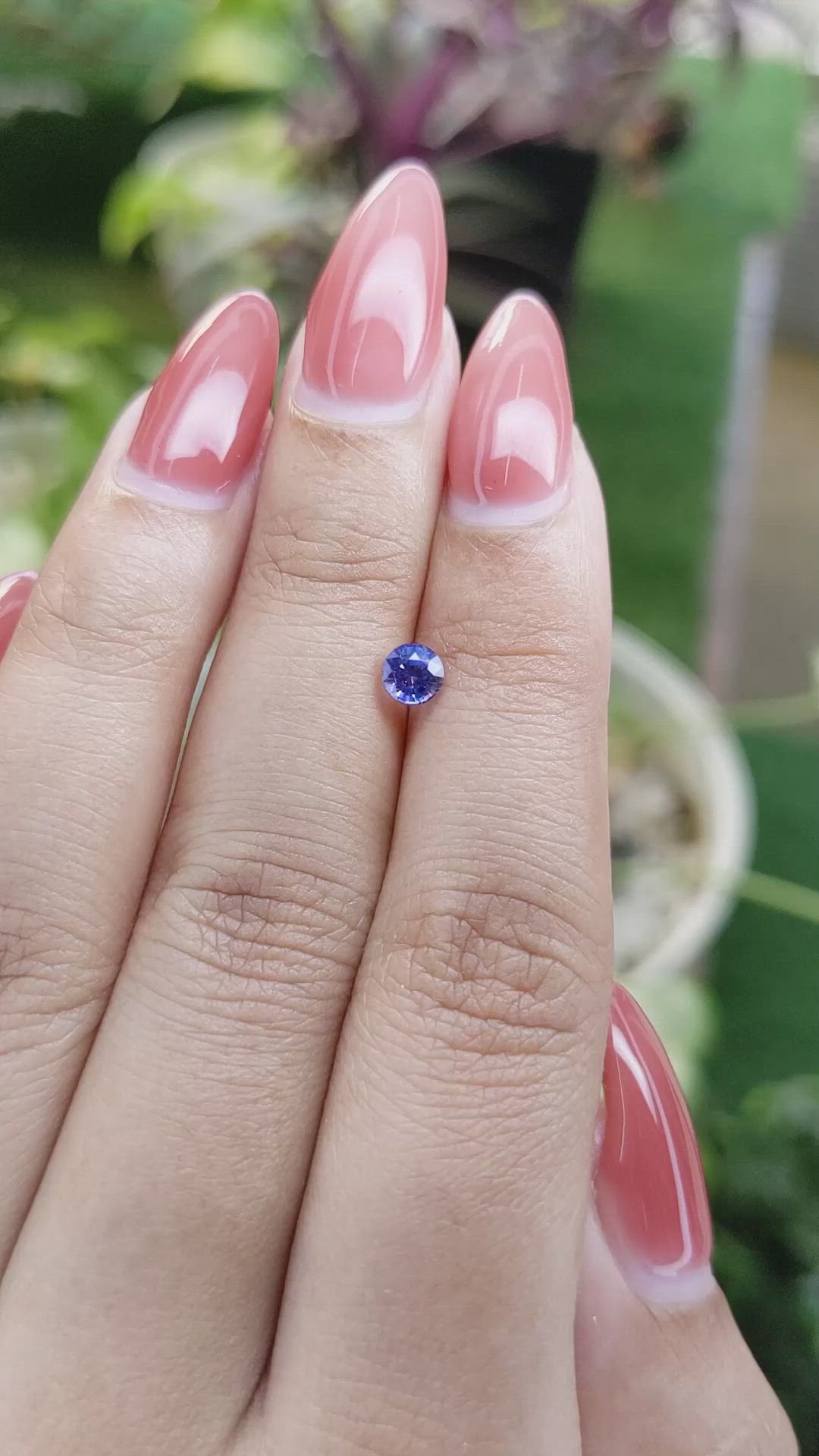 0.51 Ct. Blue Sapphire from Ceylon (Sri Lanka) Size Video