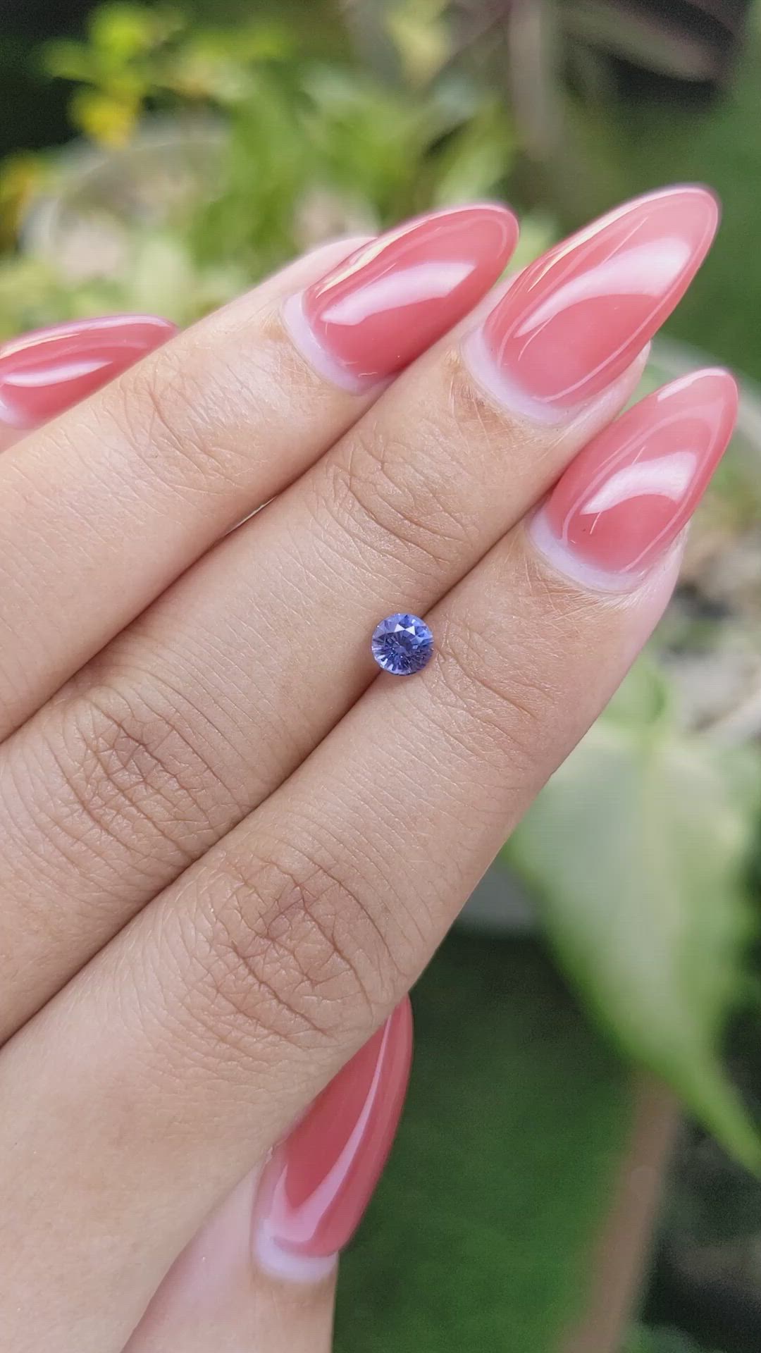 0.51 Ct. Blue Sapphire from Ceylon (Sri Lanka) Size Video