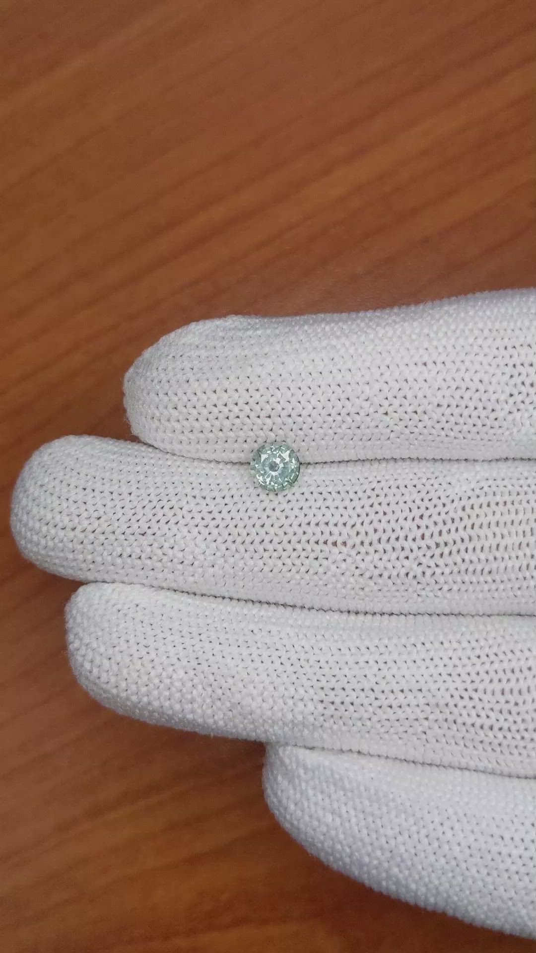 0.67 Ct. Bluish Green Sapphire from Ceylon (Sri Lanka) Size Video