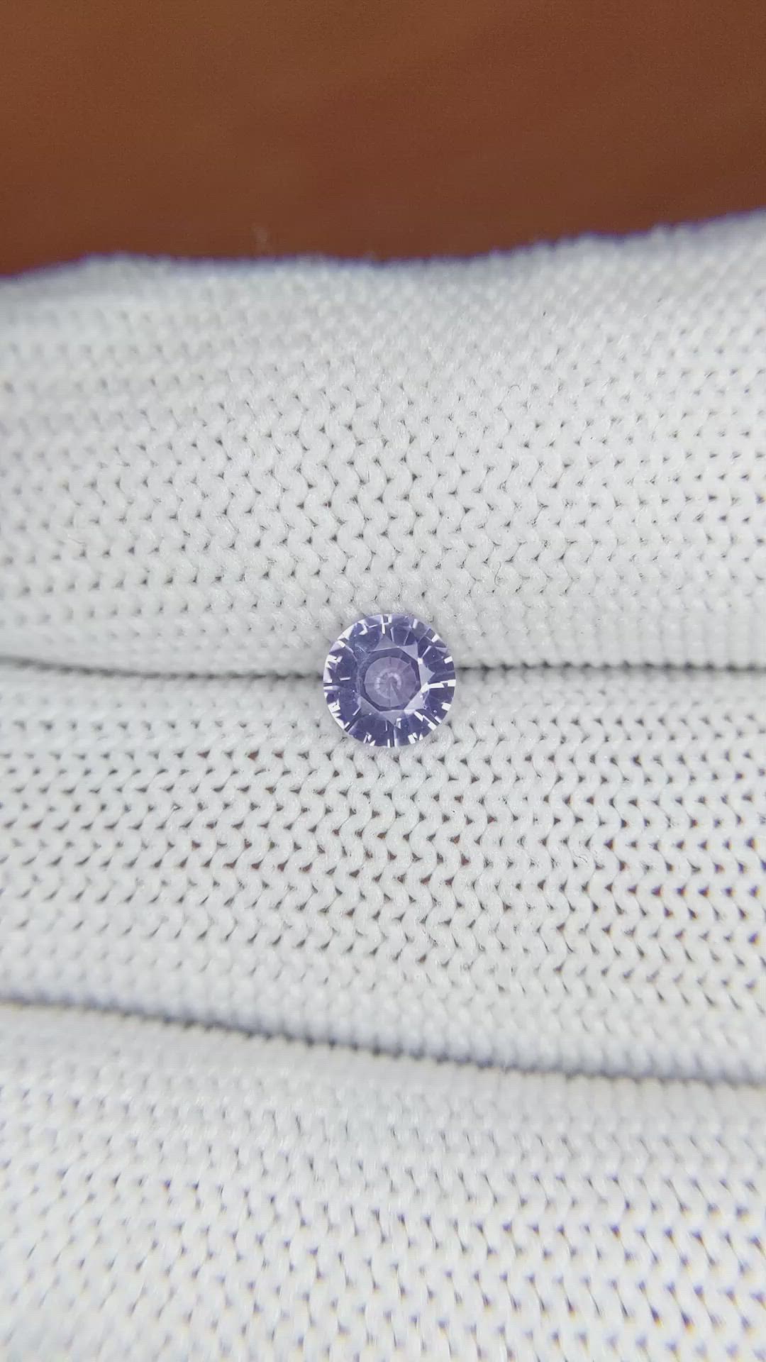 0.63 Ct. Purple Sapphire from Ceylon (Sri Lanka) Size Video