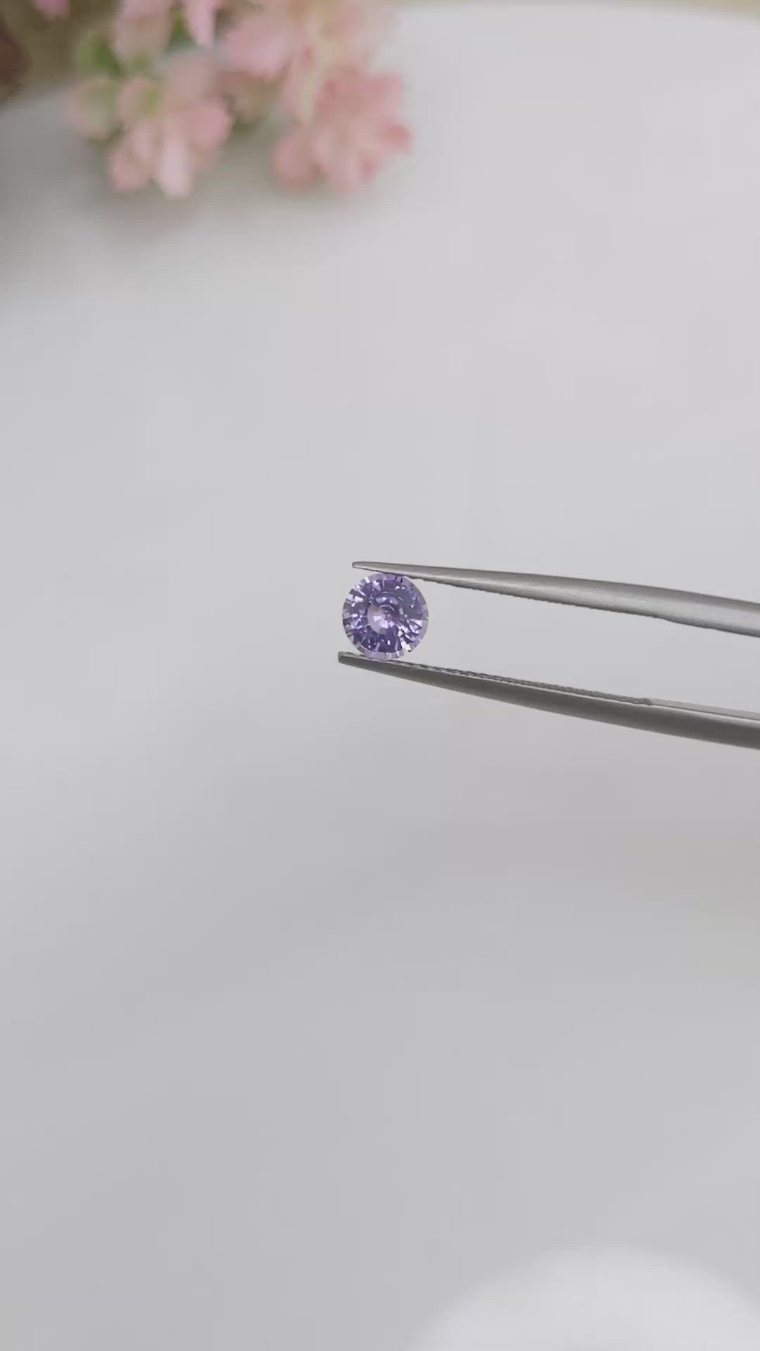 0.79 Ct. Purple Sapphire from Ceylon (Sri Lanka) Size Video