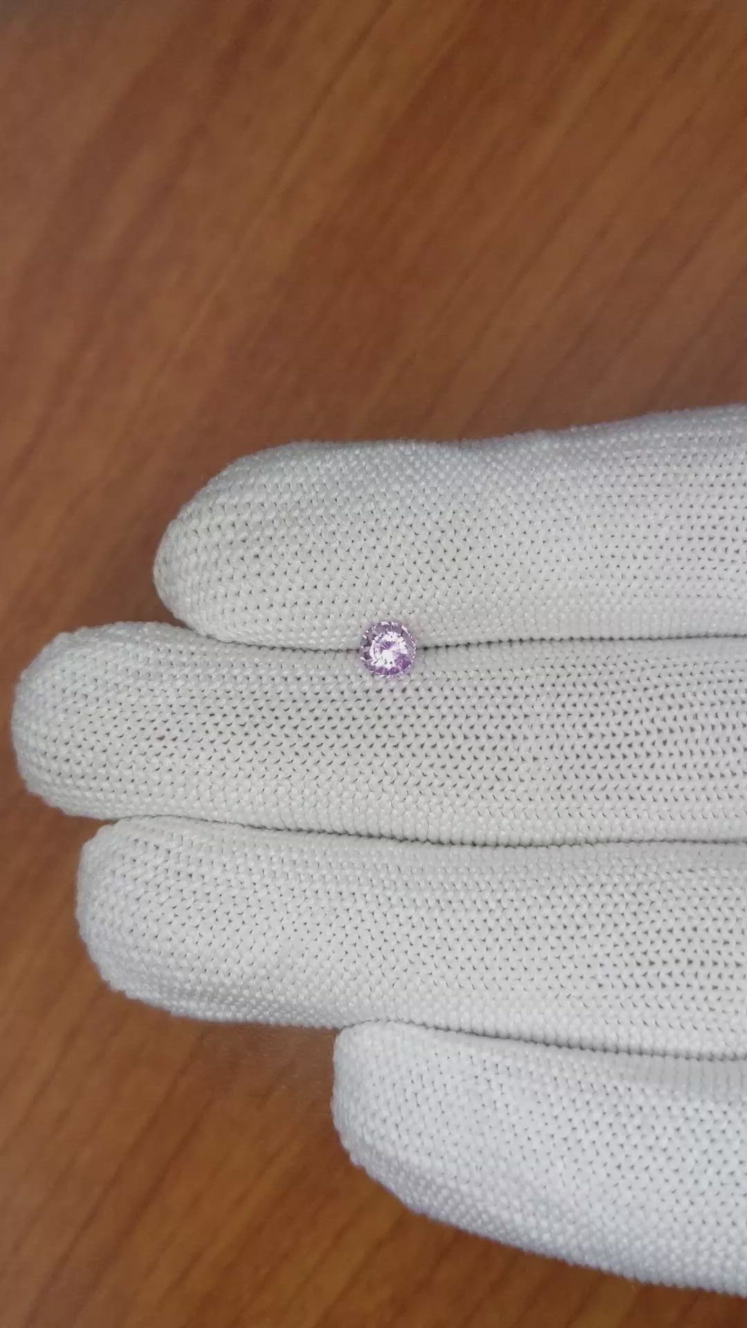 0.50 Ct. Purple Sapphire from Ceylon (Sri Lanka) Size Video