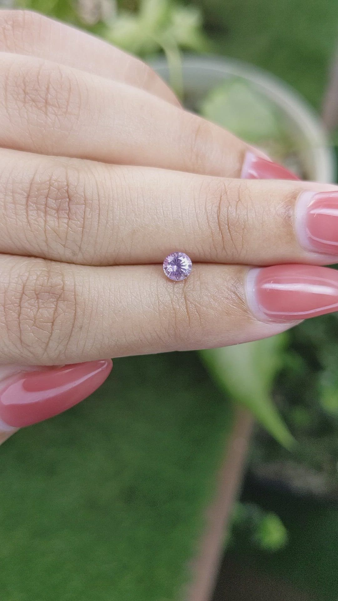 0.50 Ct. Purple Sapphire from Ceylon (Sri Lanka) Size Video